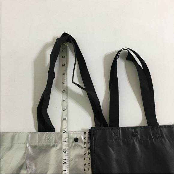 Lululemon 2 Sizes Gift Bags Silver and Black Lululemon Logo This is Yoga Printed - Picture 14 of 15